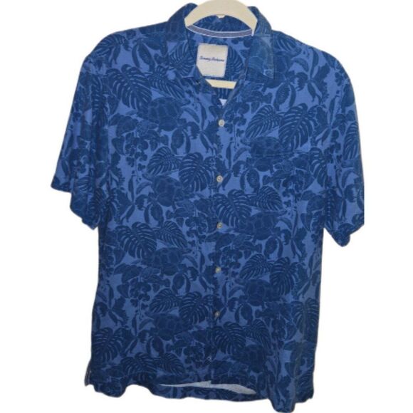 Tommy Bahama Blue Turtle Cove Mens Button Down Shirt S - Picture 1 of 5